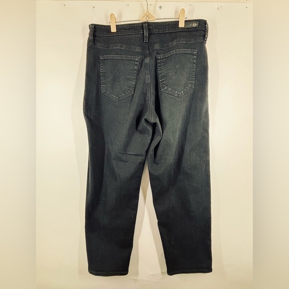 Adriano Goldschmeid Rian High Rise Straight Black Luxe Soft Jeans 33 - Picture 4 of 6